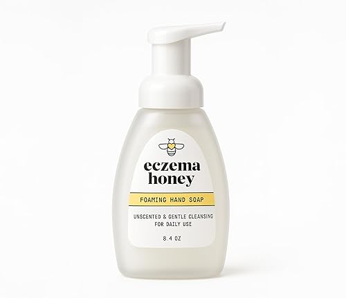 ECZEMA HONEY Jabón de manos suave espumoso Limpiador suave para manos secas Jabón de manos no tóxico sin perfume Limpiador de manos natural para