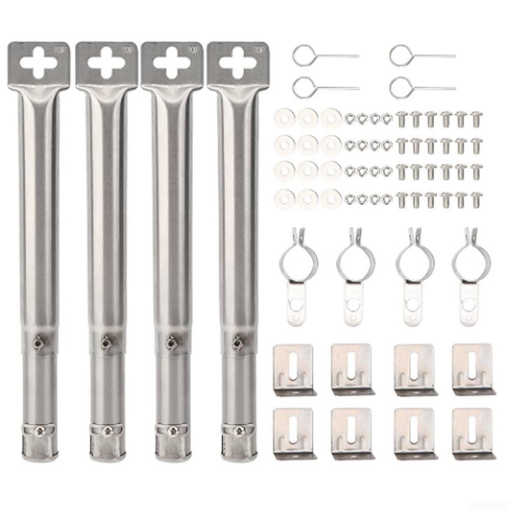 Quemador de parrilla de gas ajustable de acero inoxidable para barbacoa de 30,5 cm a 44,5 cm para Outback Campingaz, distribución uniforme de llama, pieza de repuesto de ajuste seguro 42204
