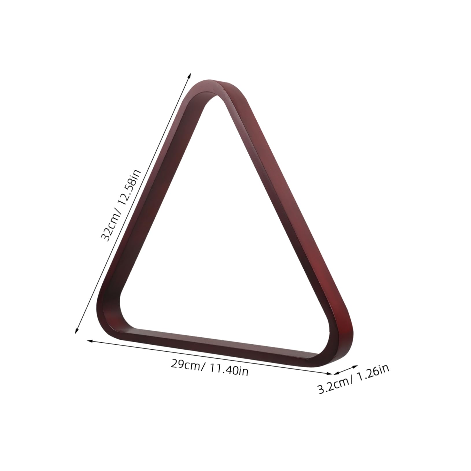 Mipcase Billiard Ball Triangle Rack Wooden Positioning Rack Pool Table Triangle Billiards Storage Bracket