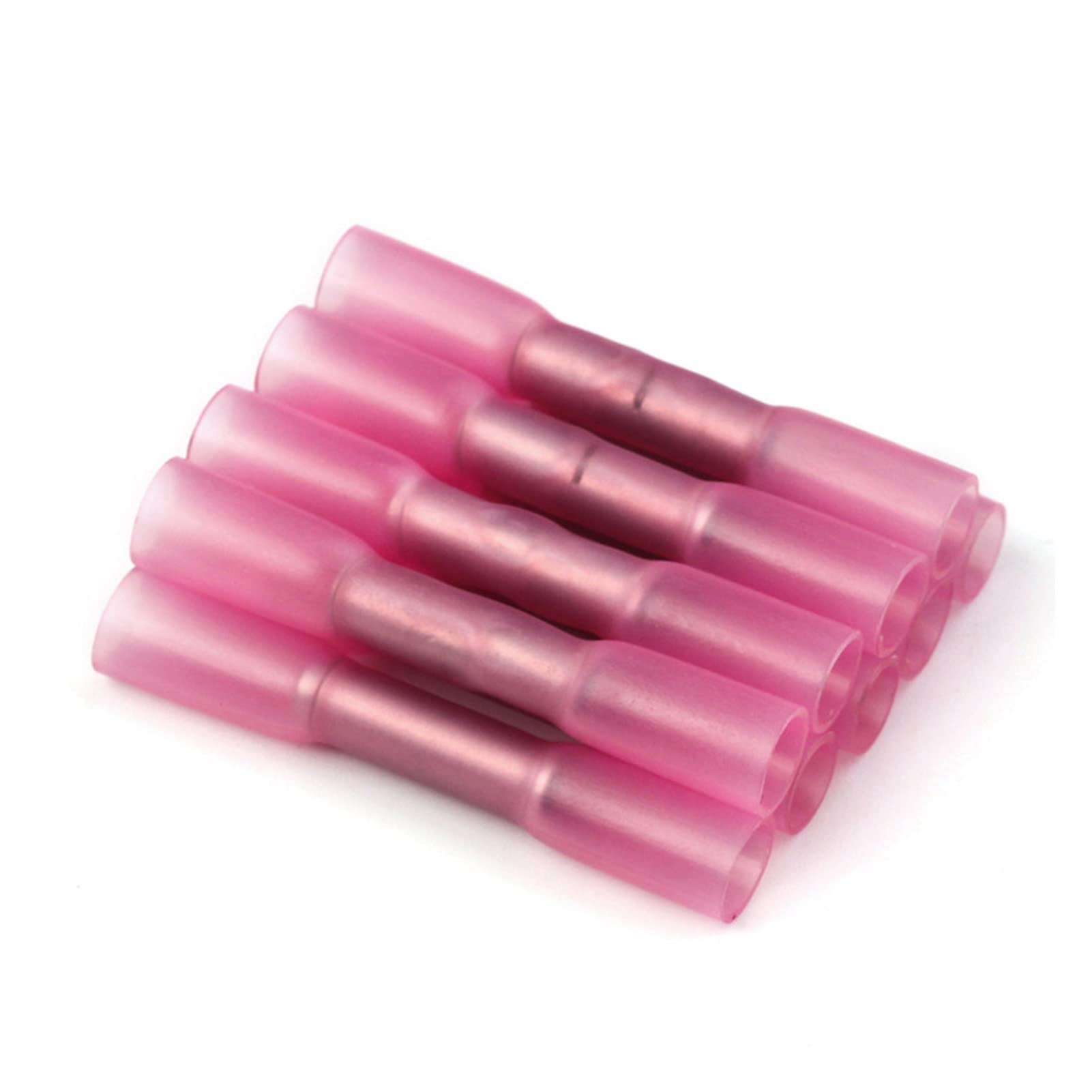 10/20/50 / 100pcs Terminales de Encogimiento de Calor de Calor eléctrico Soldadura Sello Conectores de Cable Terminal Automotriz Aislado Impermeable(Rosso,50pcs)