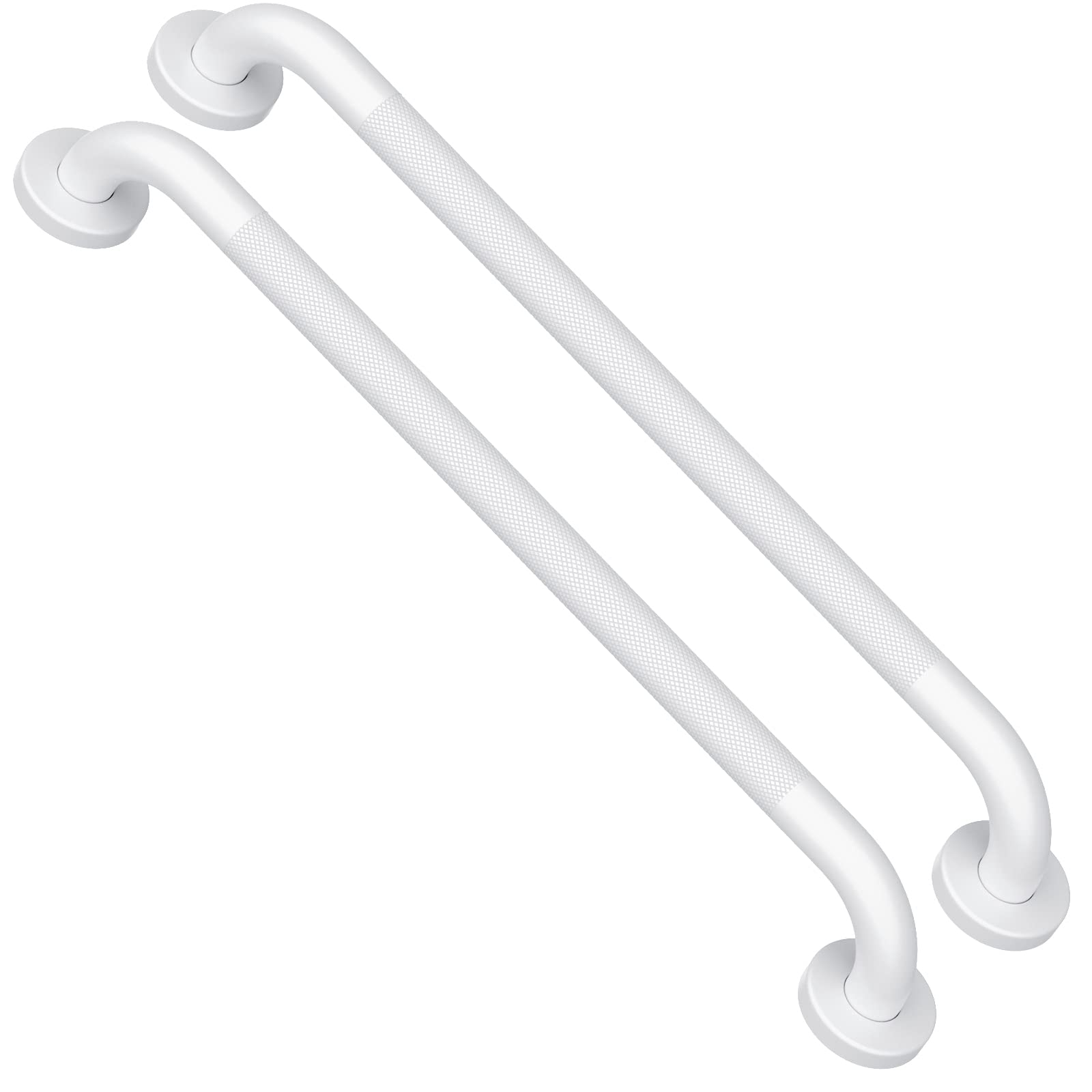 2 Pack White Grab Bar, 24 Inch Grab Bars for Bathtubs and Showers