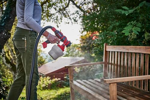 Einhell Akku-Farbsprühsystem TE-SY 18/90 Li-Solo Power X-Change (18 V, 1000 ml/min Förderleistung, 1200 ml Behälter, regulierbare Luft-/Farbmenge, inkl. Zubehör, ohne Akku)