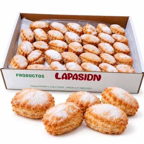 LAPASION - Mantecados hojaldrados estilo artesanos | Manchegos | 2 Kg