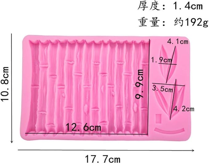 Molde de Silicona para Pasteles 3D Bambú - Rosa miniatura 2