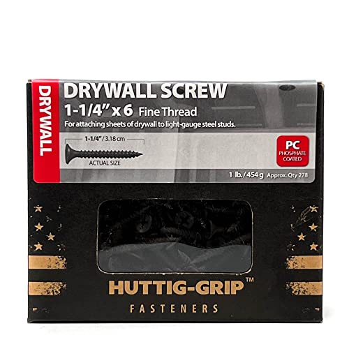 Ohiy HGS114FDW1 Huttig-Grip 278 Pcs Drywall Screw #6 X 1-1/4 Inches thumb #4