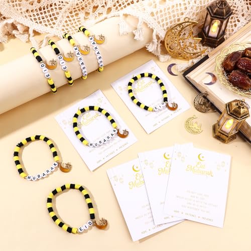 30% Off 36-Set Eid Mubarak Bracelets with Blessing Cards