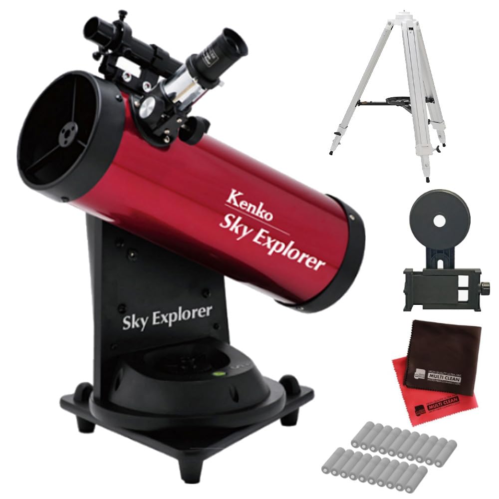 Amazon.co.jp: ケンコー 天体望遠鏡 Sky Explore SE-AT100N RD＆スマホ 