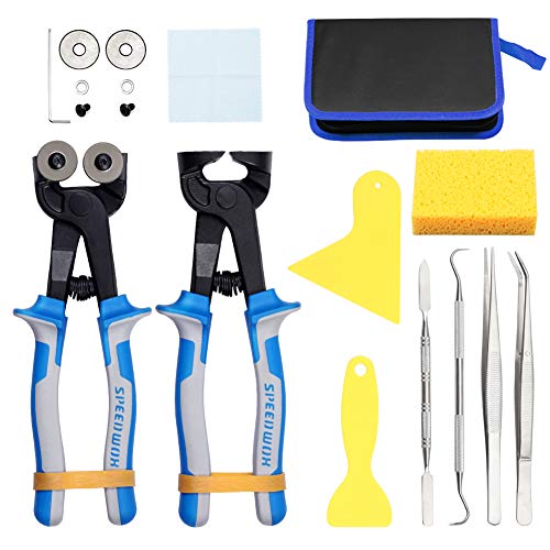 SPEEDWOX Set di 18 pinze per mosaico per