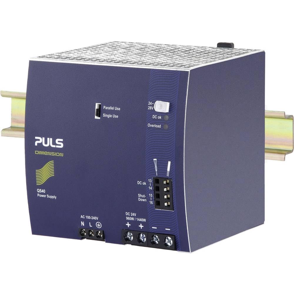 PULS DIMENSION - Alimentatore di rete per guida DIN, 24 V/​DC 40 A, 960 W, 1 x