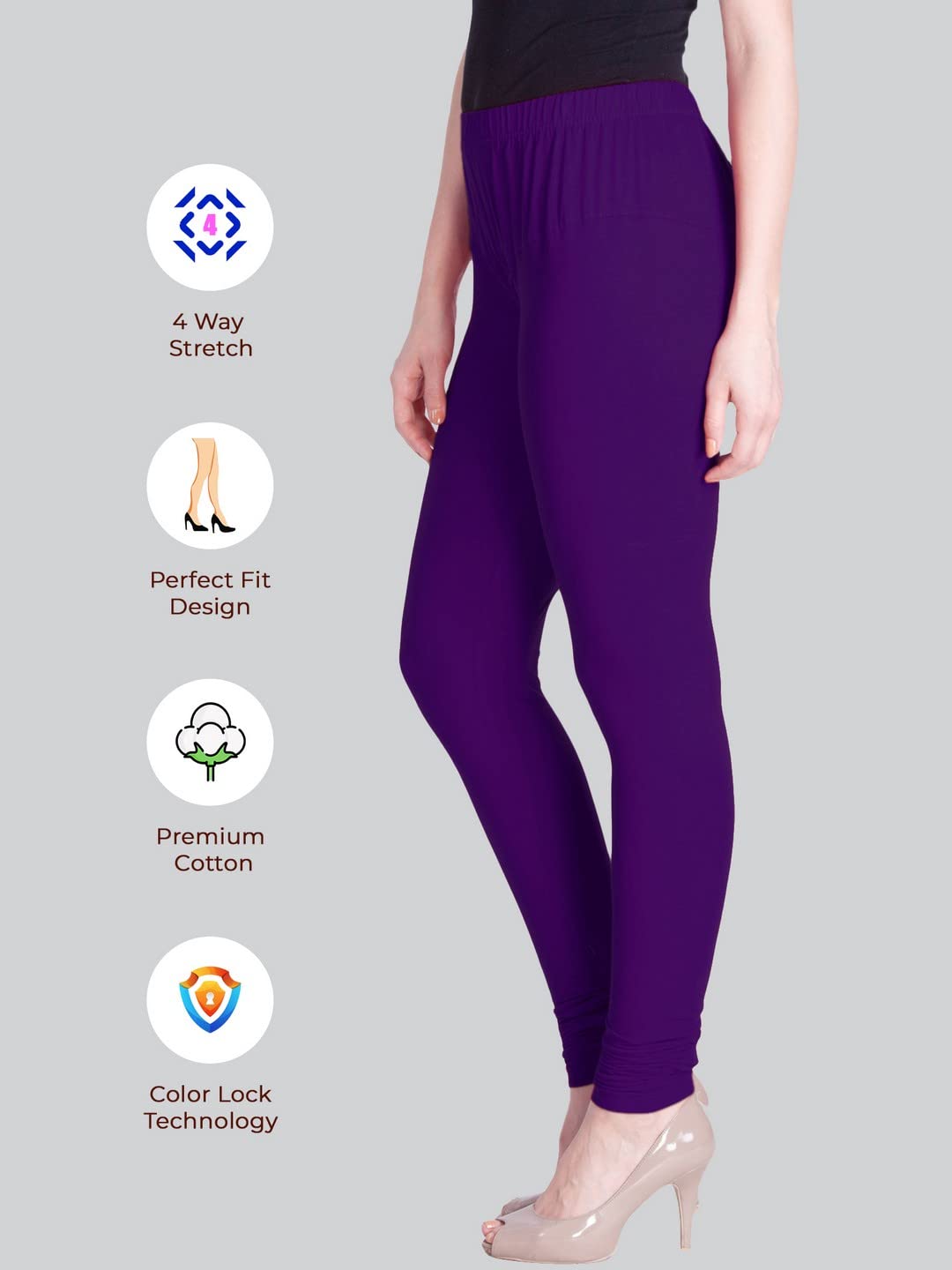 Lyra Damskie legginsy z wysokim stanem