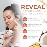 Victoria Beauty - Ujędrniający krem kolagenowy do twarzy z kwasem hialuronowym, superfoodami i niacynamidowym kremem pod oczy przeciw zmarszczkom, cieniu i obrzękom łezek (2 x 50 ml)