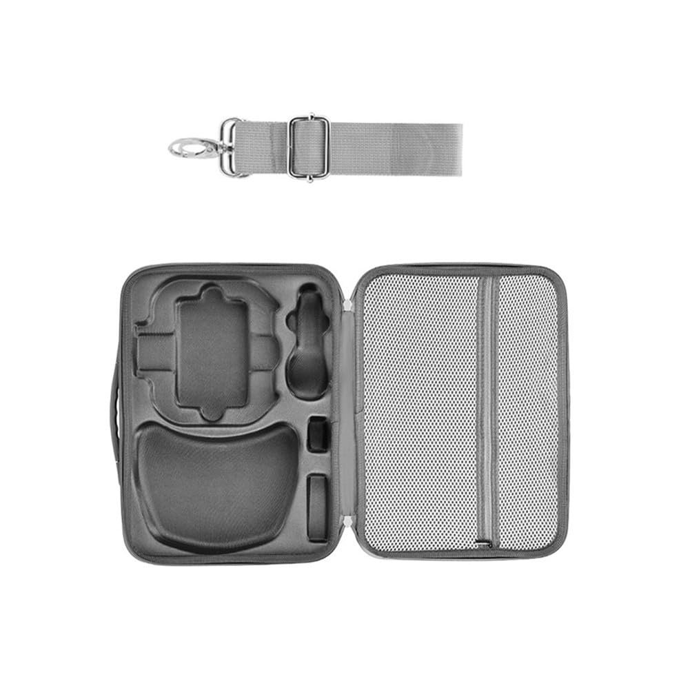 Bolsa de almacenamiento para DJI Neo 2, funda rígida portátil de EVA con correa para el hombro, organizador de transporte cruzado para accesorios y accesorios, gris