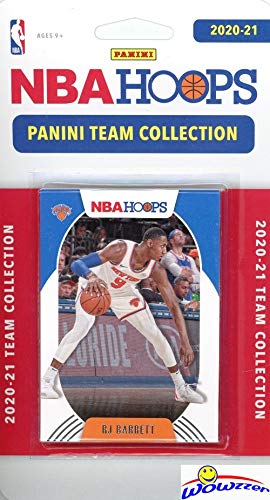New York Knicks 2020/21 Panini Hoops NBA Basketball EXCLUSIVE Factory Sealed Limited Edition 8 Card Factory Sealed Team Set with RJ Barrett, Immanuel Quickley & Obi Toppin RCS & More! WOWZZER!