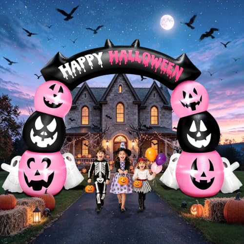 Kalolary 10FT aufblasbarer Halloween Bogen, Happy Halloween Aufblas Bogen – Ansicht 1