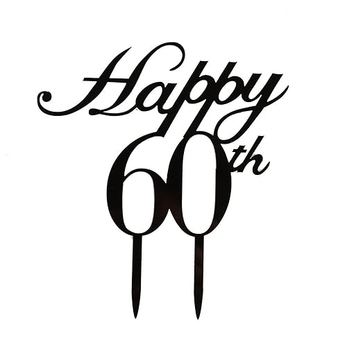 Decoración para 60 cumpleaños aniversario de boda color negro