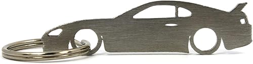 Miniatura 1 de Llavero de silueta compatible con llavero Supra (MK4), Acero inoxidable