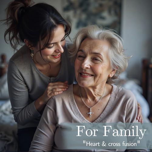 1 Carat Heart-Shaped Moissanite Cross Sterling Silver Necklace – Genuine D-Color Diamond Alternative, Sacred Celtic Knot Design, Faith-Inspired Gift for Women, Hypoallergenic 925 Silver4