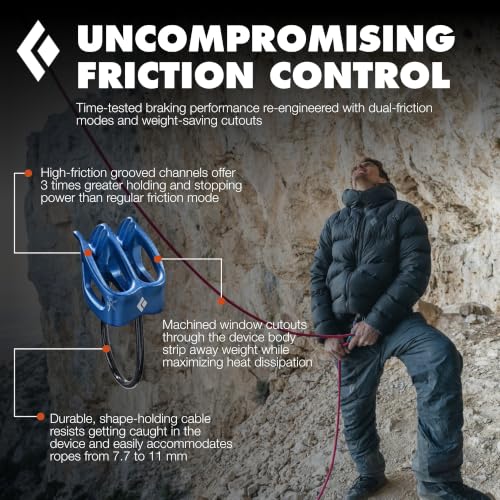 Image of BLACK DIAMOND ATC Belay Rappel Device, Aluminum Rock Climbing, Canyoneering