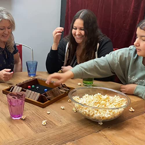 Shut the Box juego de mesa clásico de 4 jugadores miniatura 5