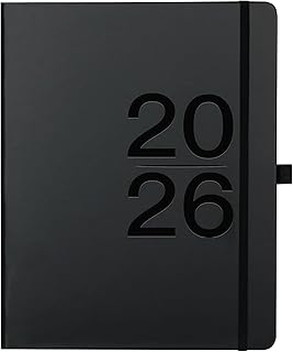 Planner 2024-2025 - Weekly Monthly Planner 2024-2025, JUL 2024 - JUN 2025, 8" x 10", Planner Weekly and Monthly with Weekly Note Page, Hardcover, Pen Loop, Elastic Band, Inner Pocket, Black