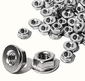 Meinschraubenversand Flanschmuttern Glatt M3 DIN 6923 50 Stück