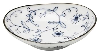 もう極めて貴重 ！藍九谷後期中皿 独特の釉薬 素朴な野草の絵付け 僅かな傷故安い もう極めて貴重 ！藍九谷後期中皿 独特の釉薬 素朴な野草の絵