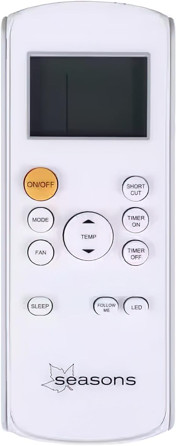 Remote control for the Seasons SM12R1 Portable Air Conditioner