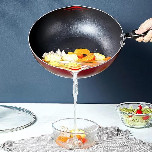 Wok con tapa, sartén antiadherente de 30 cm miniatura 3
