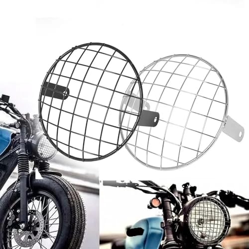 Grille de maille de phare de moto en métal carré, protection 7 pouces ZHANGTONG