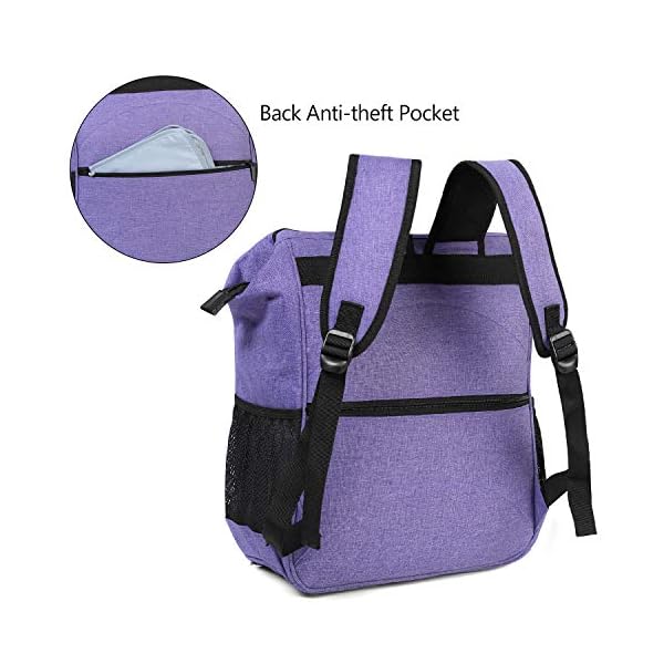 Teamoy Dog Travel Backpack Pet Supplies Tote Bag - Purple