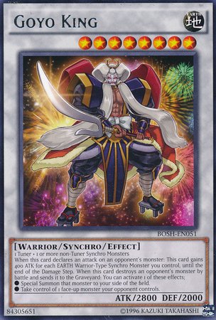 Yu-Gi-Oh Goyo King BOSH-EN051 Breakers of Shadow Édition illimitée carte Rare