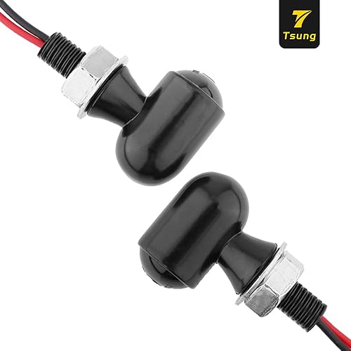 Vista 24 de TSUNG Mini luces intermitentes LED para motocicleta, micro intermitentes para delantero/trasero, universal, pequeño indicador para Cafe Racer Bobber