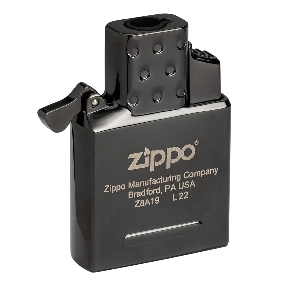 SWL Zippo Lighter Inserts | Durable Flame & Arc Inserts | Windproof Metal Design | Compatible with Zippo Classic Lighter Cases (Case Not Included) (BLACK SINGLE FLAME INSERT)