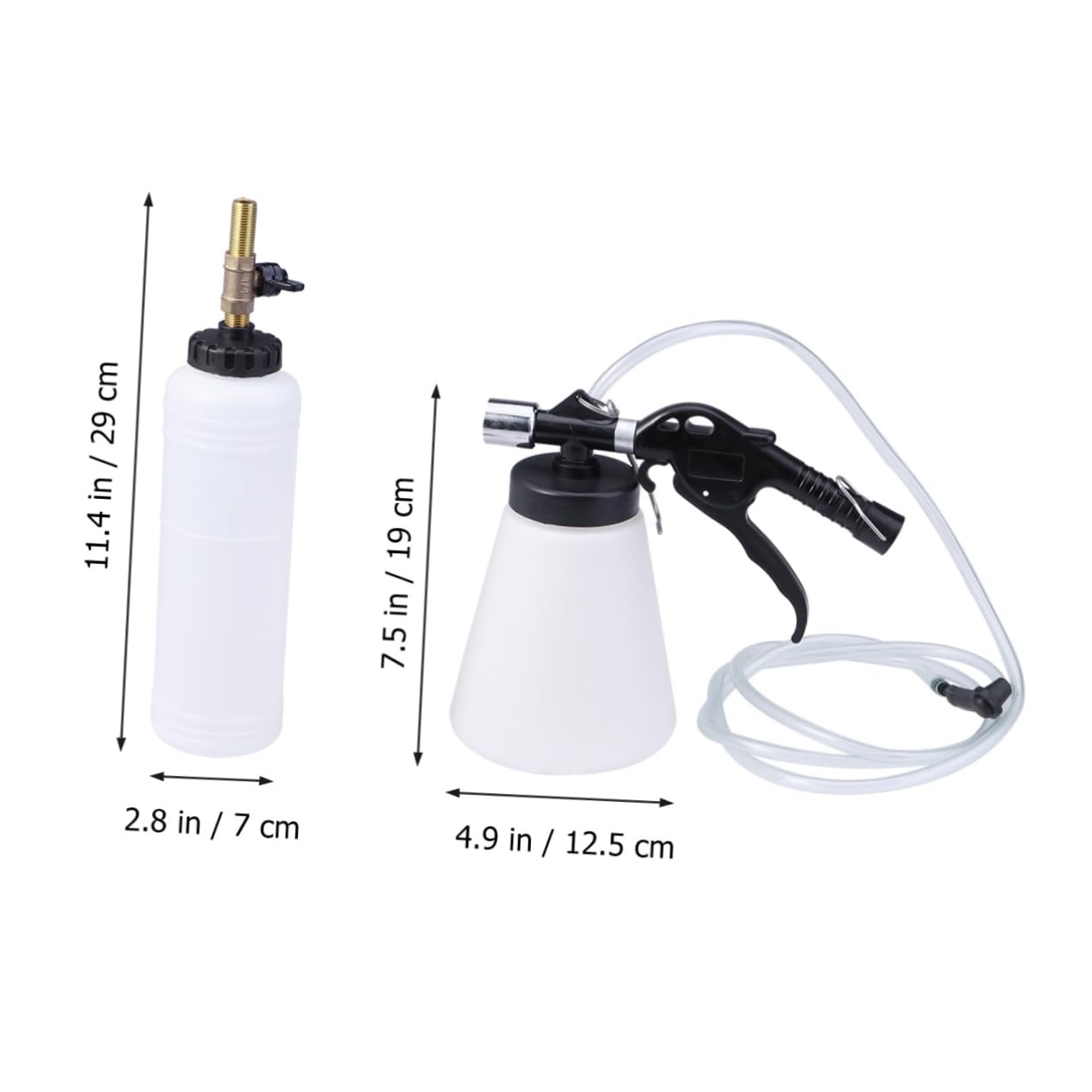 OUNONA Kit de Purga de Líquido de Frenos y Plástico para Automóvil Herramienta Limpia Gran Capacidad para Sangrado de Frenos en Taller y Otros Vehículos