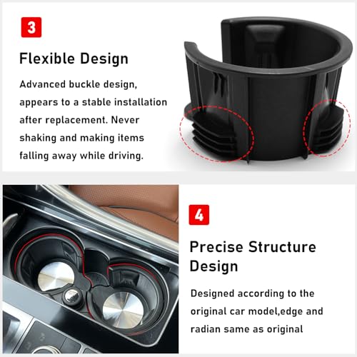 Portavasos para Range Rover 2 Pcs Compatible 2010-2017 miniatura 4