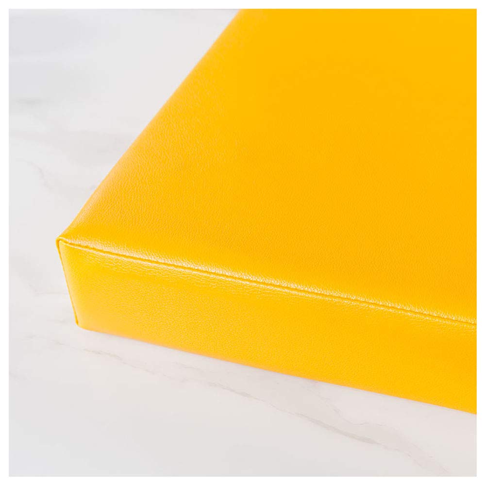 Coussin de banc jaune 70x30 coussin de siège antidérapant pour balançoire wangk