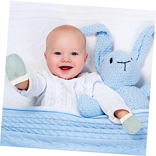BESPORTBLE 3 Pairs of Anti-Scratch Baby Mittens Breathable String Design Cotton Infant Gloves for Toddler Hands for Newborns and Infants4