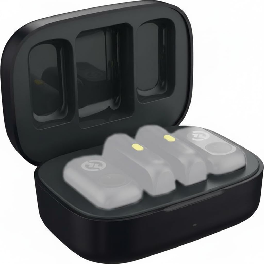TrendMax Combo Charging Case Compatible with Hollyland (Lark A1 Combo) Wireless Microphone with USB-C RX + Lightning RX