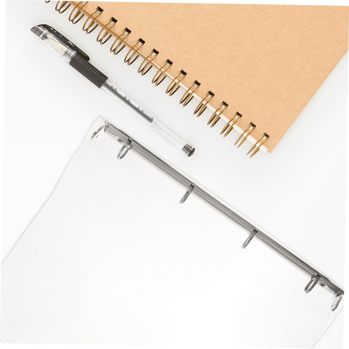 3 Stück Transparente Ringbuch Ordner mit Mechanik Leichter Dokumenten Organizer für Büro Schule Zuhause Praktische Robuste Ablage für Papier und Akten