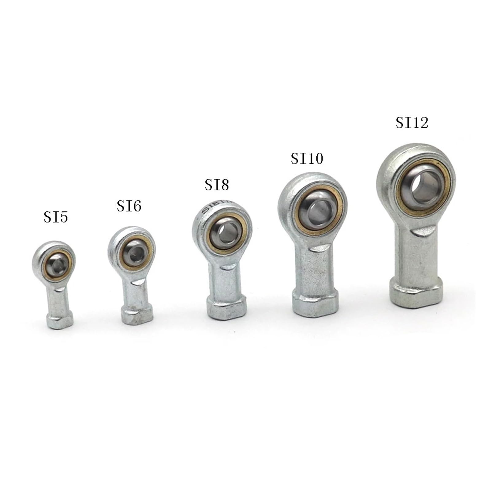 1 Stück SI8T/K PHSA8 Rechte Kugelgelenk Metrisches Endlager Gewindestange SI8TK 5mm/6mm/8mm/10mm/12mm/14mm/16mm/18mm/20mm Frau(PHSA28,Left thread)