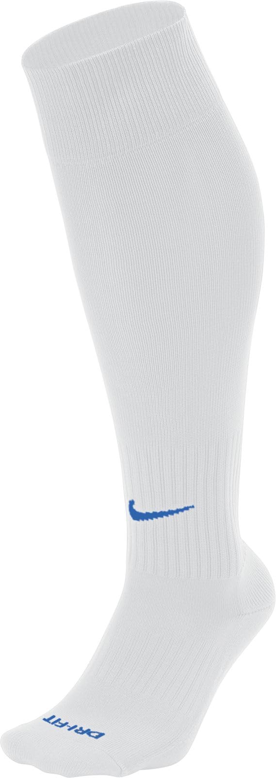 Nike U NK Classic II Cush OTC -Team Men's Socks, Multicolored (White / Royal Blue), Small