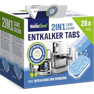 Entkalkungstabletten 2in1 kompatibel für Siemens EQ Kaffeevollautomaten - 28x 2-Phasen Tabs