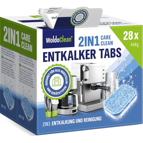 Pastillas descalcificadoras 2 en 1 cuidado premium - 28 piezas para cafeteras de Nespresso,...