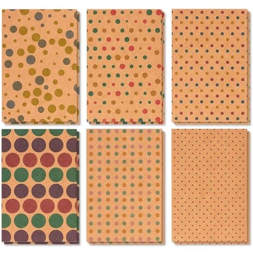 BEST PAPER GREETINGS 36 Pack Kraft Greeting Cards with Envelopes Blank Inside (Polka Dot Cards)