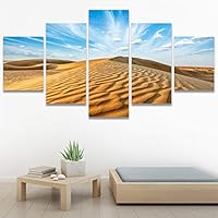 SIGNWIN 5 Panel Canvas Wall Art Modern Art Forest Multicolor Photography Relax/Calm Romantics Scenic for Home Decorations Ready to Hang - 60