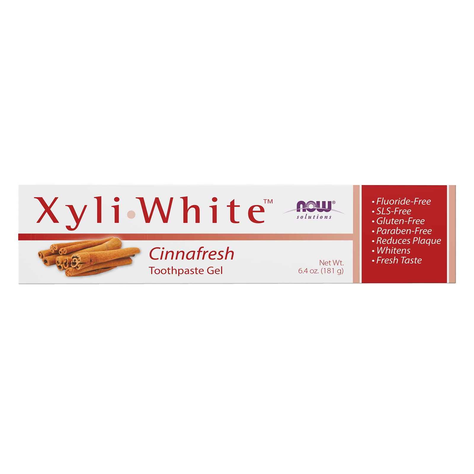 Now Foods, Xyliwhite Zahnpasta Gel, Cinnafresh, 6,4 oz (181 g)