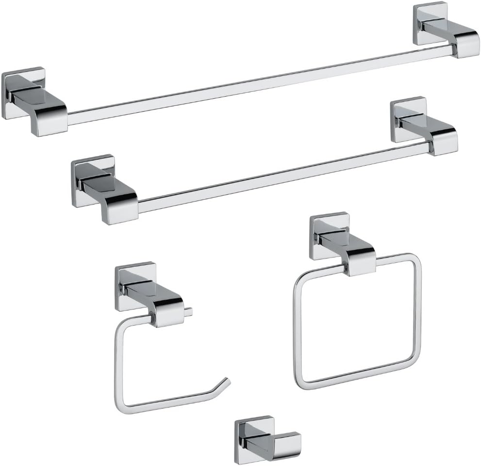 Blасk Frіdау - 40% оƒƒ DELTA 77524 Ara Towel Bar Rack, 24 inch, Chrome, 24 In