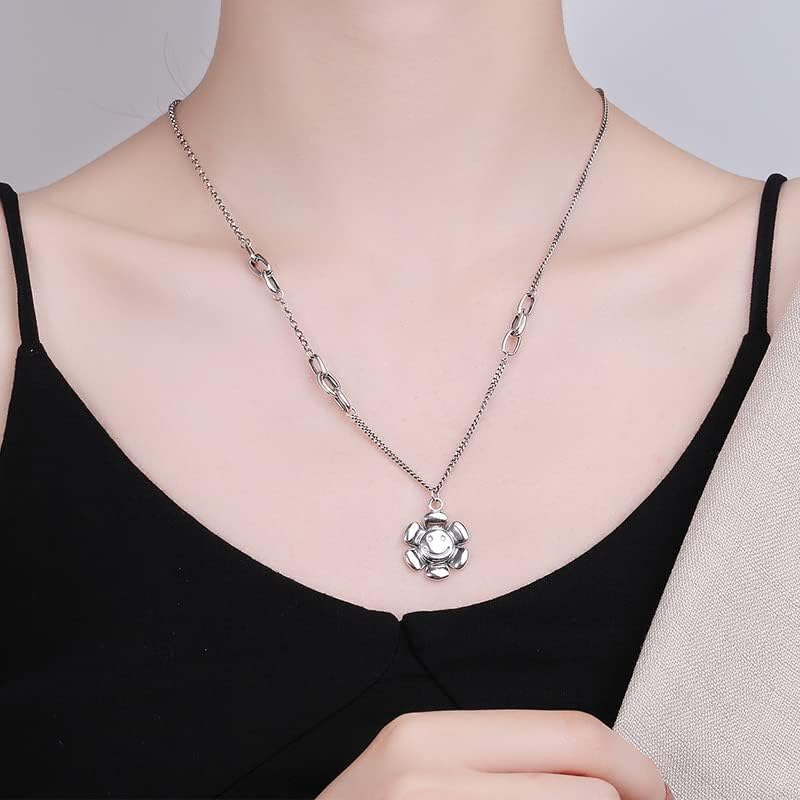 NONNYL S925 Necklace Gift for Women Wife, Womens Pendant Jewelry Wedding Anniversary, Sterling Silver Girlfriend Birthday Gifts for Her, Pendants Necklaces for Christmas Mom Gifts