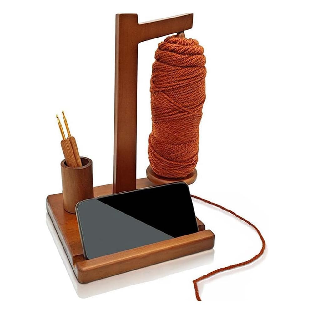 Support de téléphone en bois stable avec aimant pour bobine