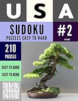 USA 210 Sudoku Puzzles Easy to Hard : Sudoku Puzzle Book for Adults (Book 2) 1677163763 Book Cover